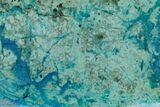 Polished Blue River Chrysocolla Slice - Arizona #167561-1